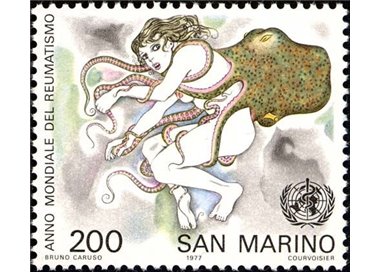 SAN MARINO 1977 Year of Rheumatism MNH**