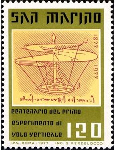 SAN MARINO 1977 Esperimento di volo verticale MNH**