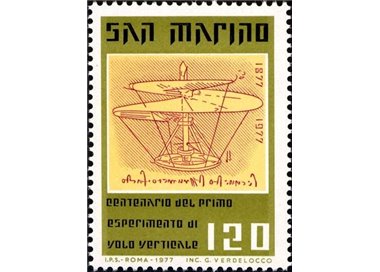 SAN MARINO 1977 Esperimento di volo verticale MNH**
