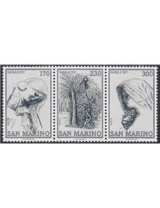 SAN MARINO 1977 Natale 3v MNH**