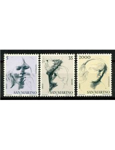 SAN MARINO 1978 Le virtù civili, 3ª emissione 3v MNH**