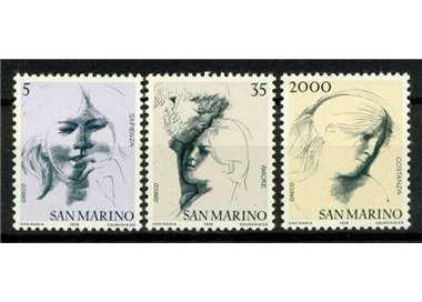 SAN MARINO 1978 Le virtù civili, 3ª emissione 3v MNH**