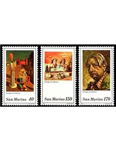 SAN MARINO 1979 Giorgio De Chirico 3v MNH**