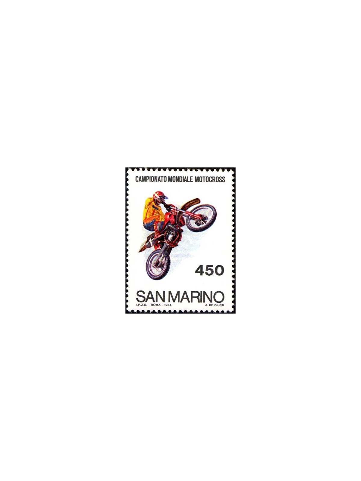 SAN MARINO 1984 Motocross Championship MNH**