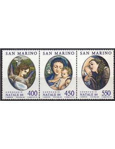 SAN MARINO 1984 Christmas 3v MNH**