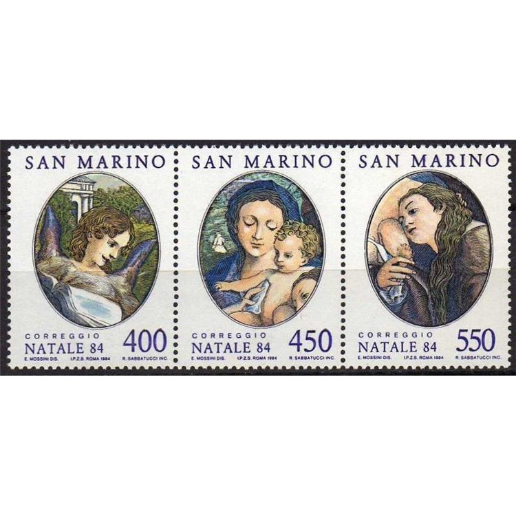 SAN MARINO 1984 Natale 3v MNH**