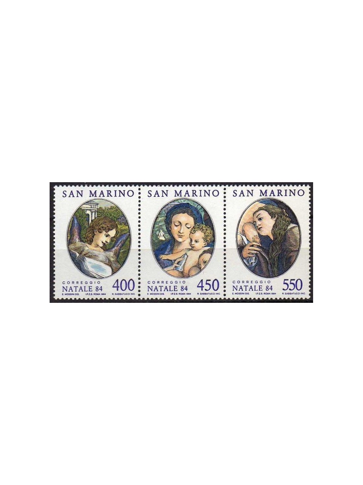 SAN MARINO 1984 Natale 3v MNH**