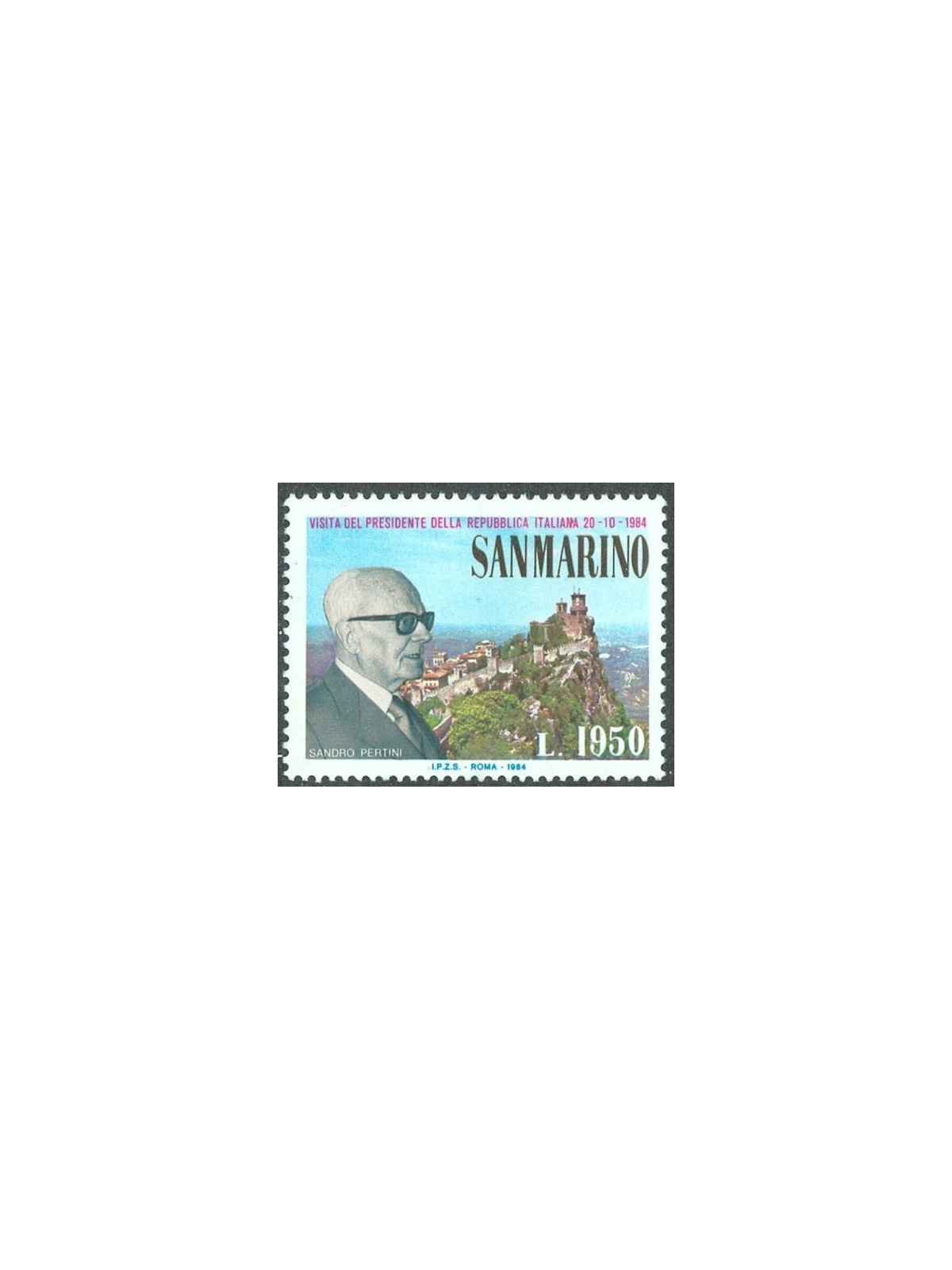 SAN MARINO 1984 Sandro Pertini MNH**