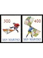 SAN MARINO 1984 Flag-wavers 2v MNH**