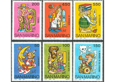 SAN MARINO 1984 School and Philately 6v MNH**