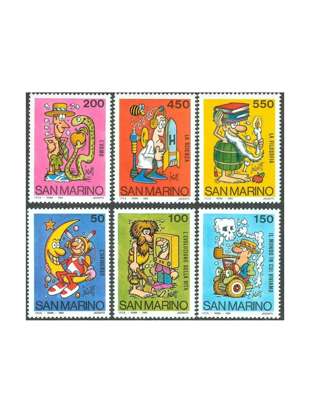 SAN MARINO 1984 Scuola e filatelia 6v MNH**