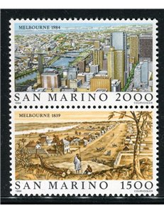 SAN MARINO 1984 Vedute di Melbourne 2v MNH**