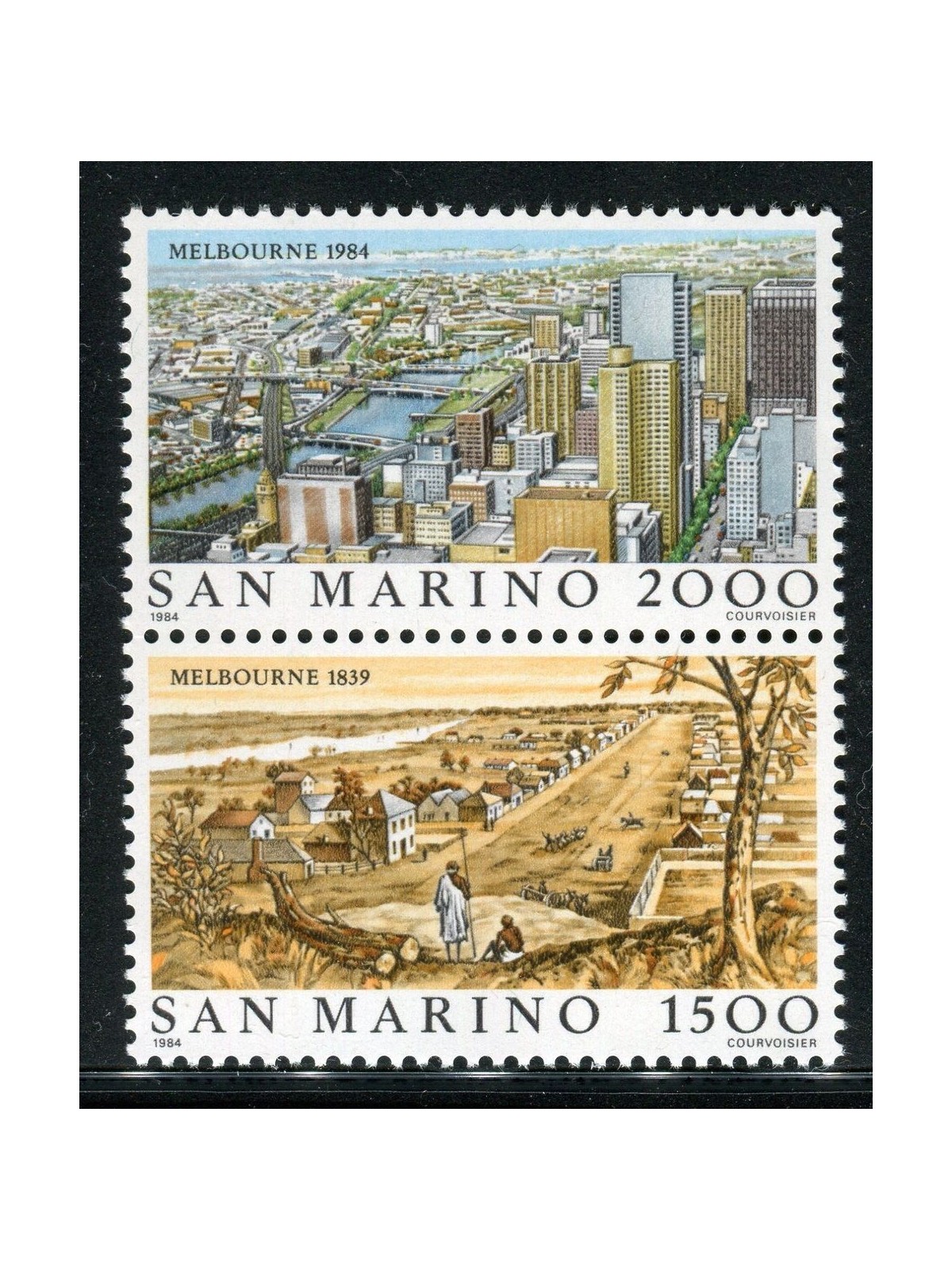 SAN MARINO 1984 Vedute di Melbourne 2v MNH**
