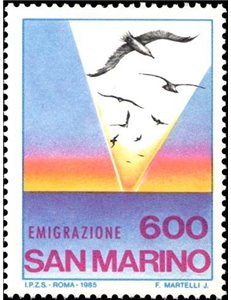 SAN MARINO 1985 Emigrazione MNH**