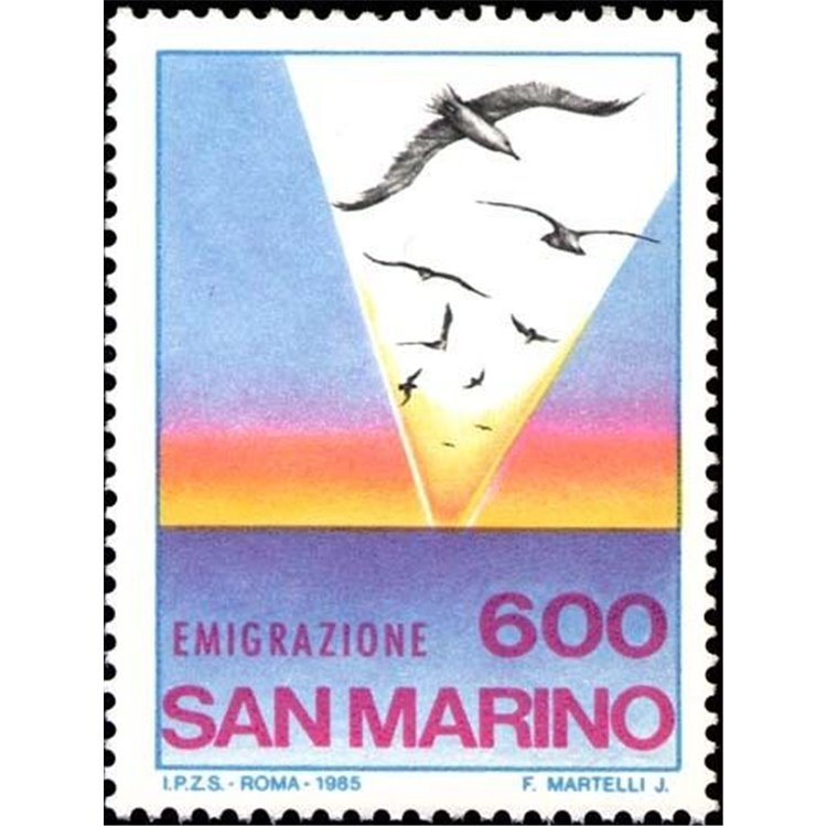 SAN MARINO 1985 Emigration MNH**