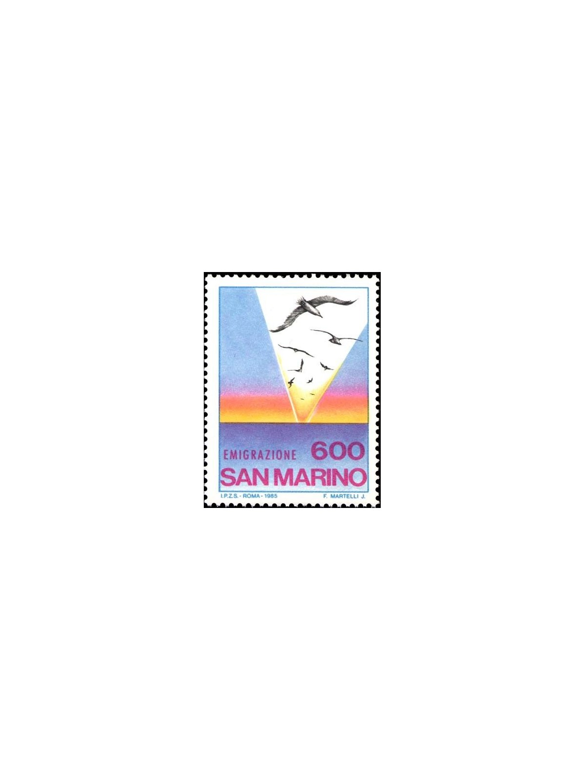 SAN MARINO 1985 Emigrazione MNH**