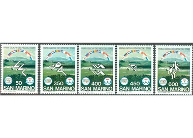 SAN MARINO 1985 Sports Games of the Small States 5v MNH**