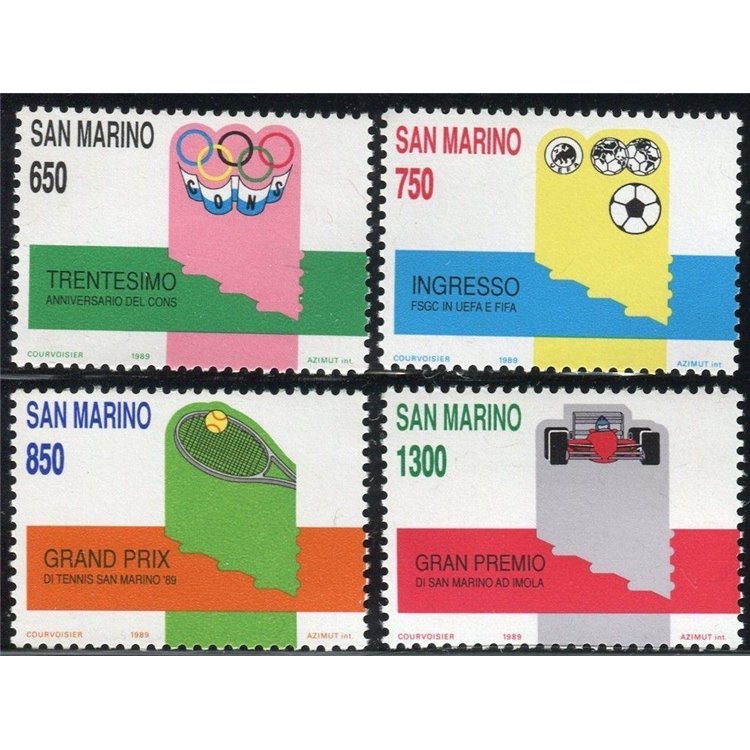 SAN MARINO 1989 Sports events 4v MNH**