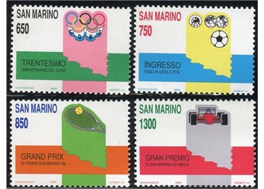 SAN MARINO 1989 Sports events 4v MNH**