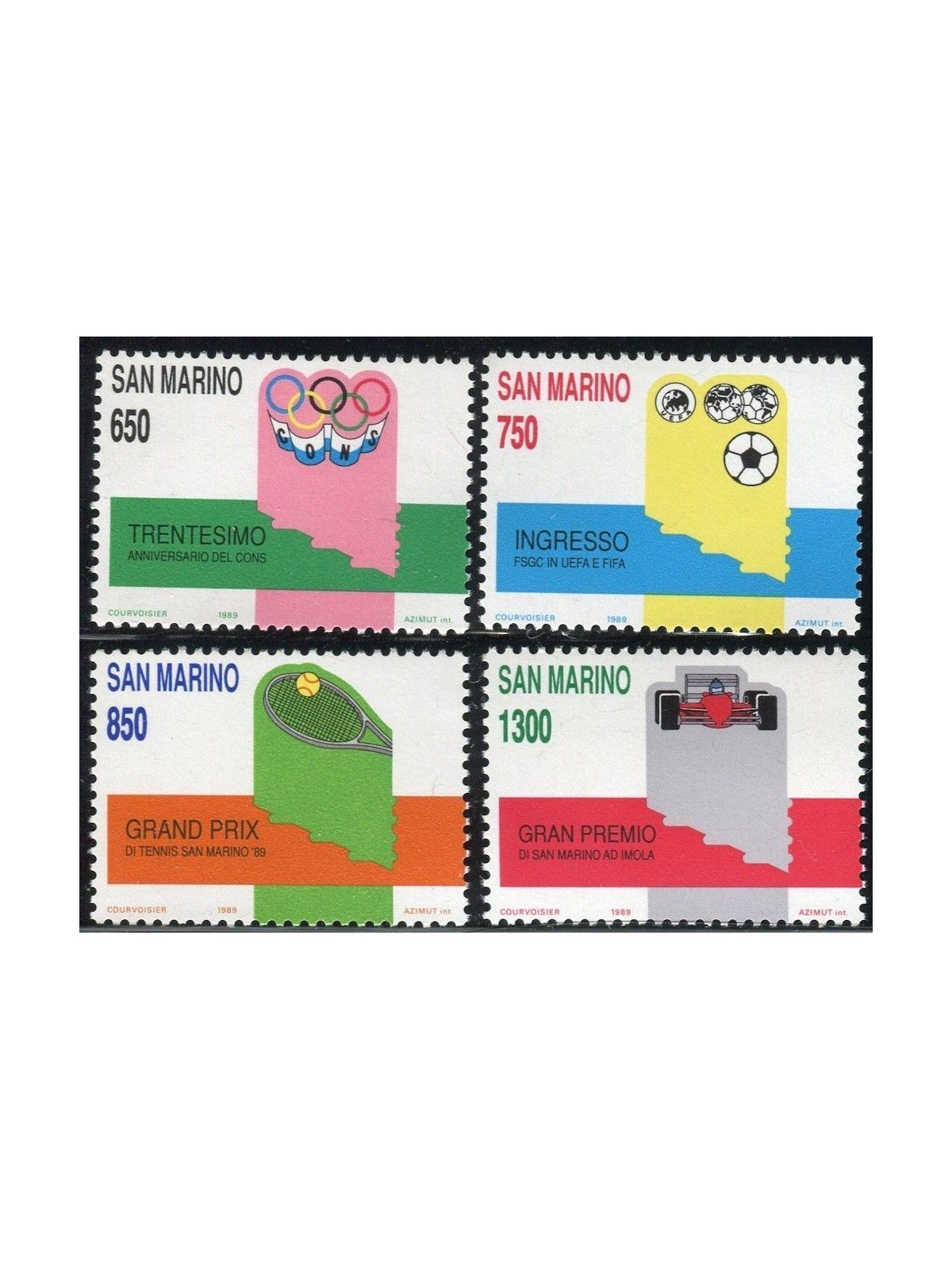 SAN MARINO 1989 Sports events 4v MNH**