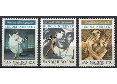 SAN MARINO 1989 The greats of entertainment 3v MNH**