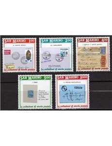 SAN MARINO 1989 Invito alla filatelia 5v MNH**