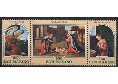 SAN MARINO 1989 Christmas 3v MNH**