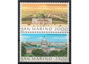 SAN MARINO 1989 Views of Washington 2v MNH**