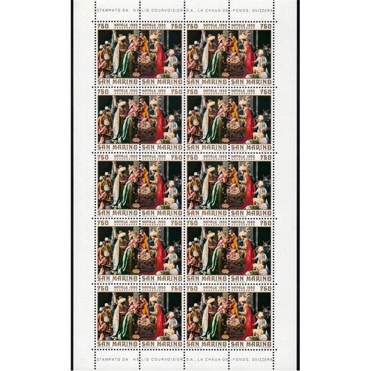 SAN MARINO 1990 Natale MF MNH**