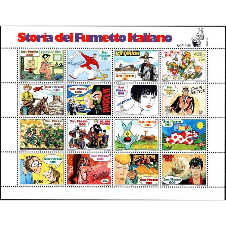 SAN MARINO 1997 History of Italian Comics s/s MNH**