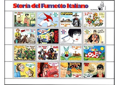 SAN MARINO 1997 Storia del fumetto italiano BF MNH**