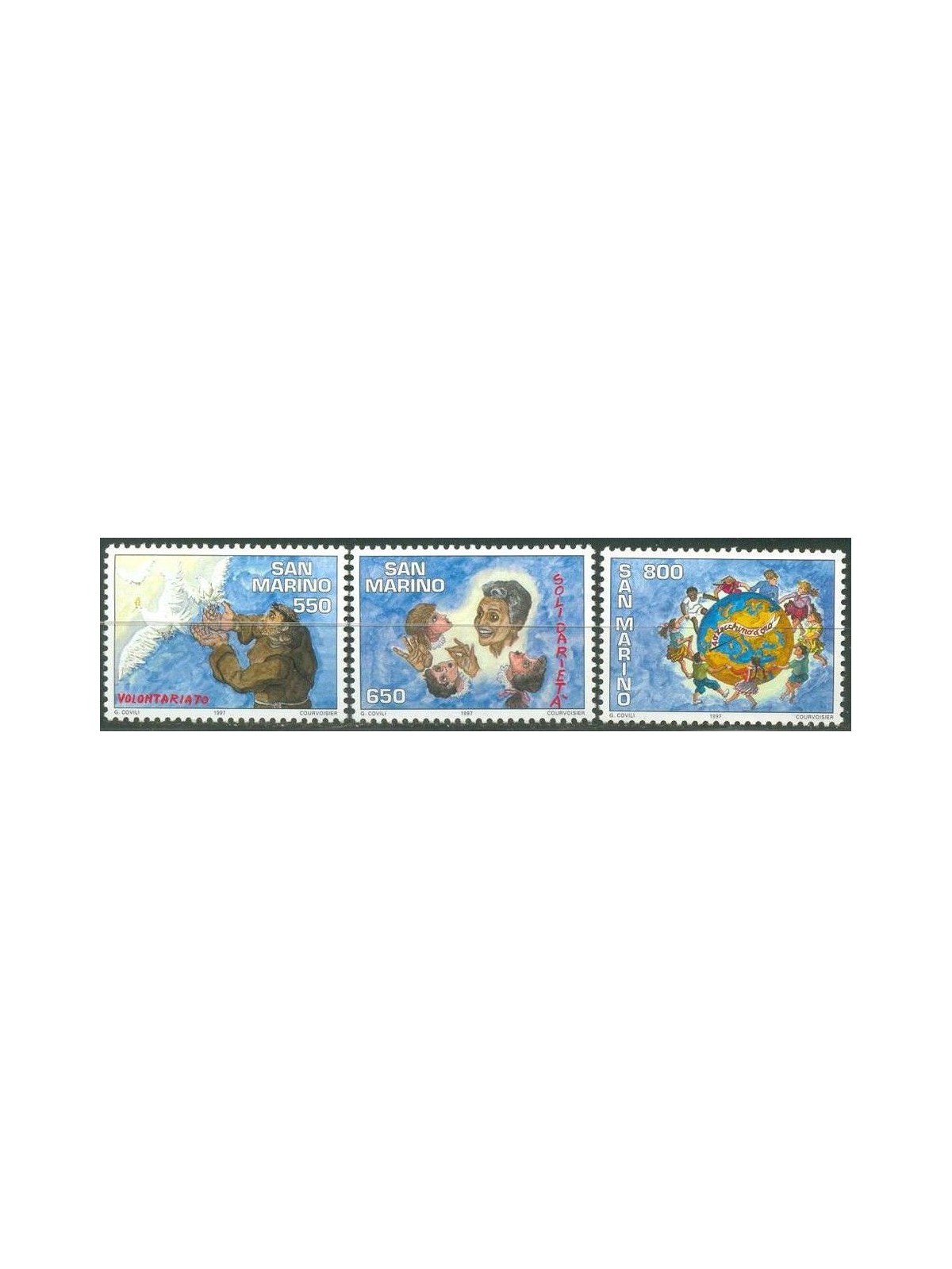 SAN MARINO 1997 Volunteering and Solidarity 3v MNH**