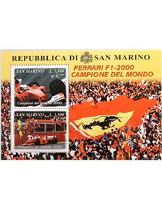 SAN MARINO 2001 Ferrari s/s MNH**