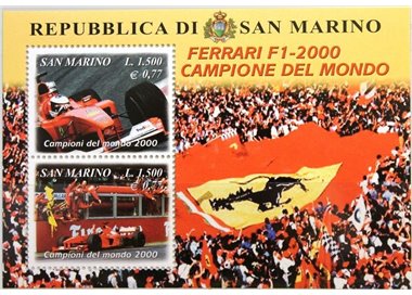 SAN MARINO 2001 Ferrari s/s MNH**