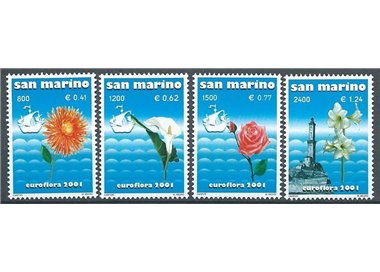 SAN MARINO 2001 Euroflora 4v MNH**