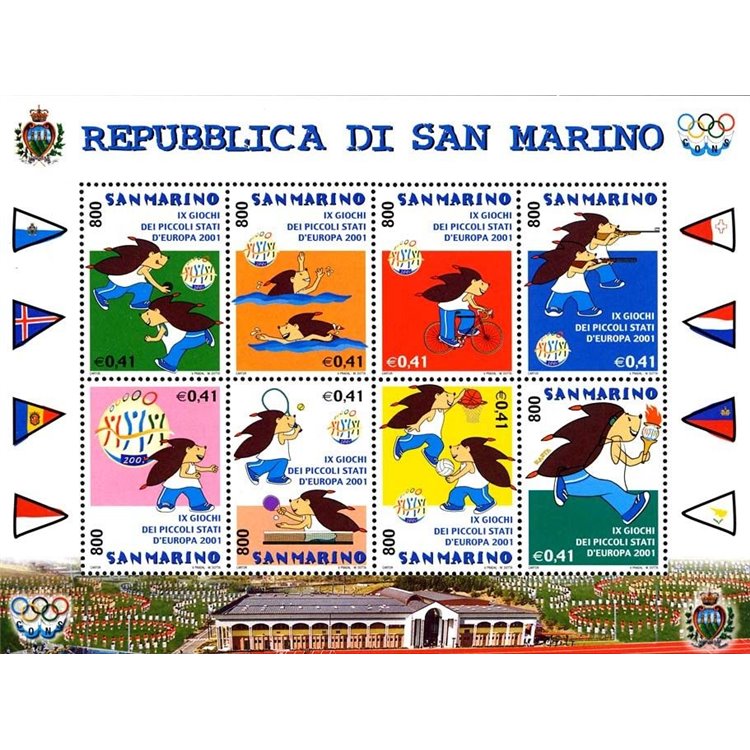 SAN MARINO 2001 Giochi dei Piccoli Stati BF MNH**