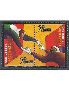 SAN MARINO 2001 Refugees 2v MNH**