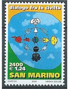 SAN MARINO 2001 Dialogo fra le civiltà MNH**