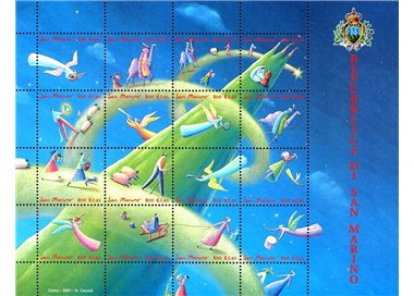 SAN MARINO 2001 Christmas s/s MNH**