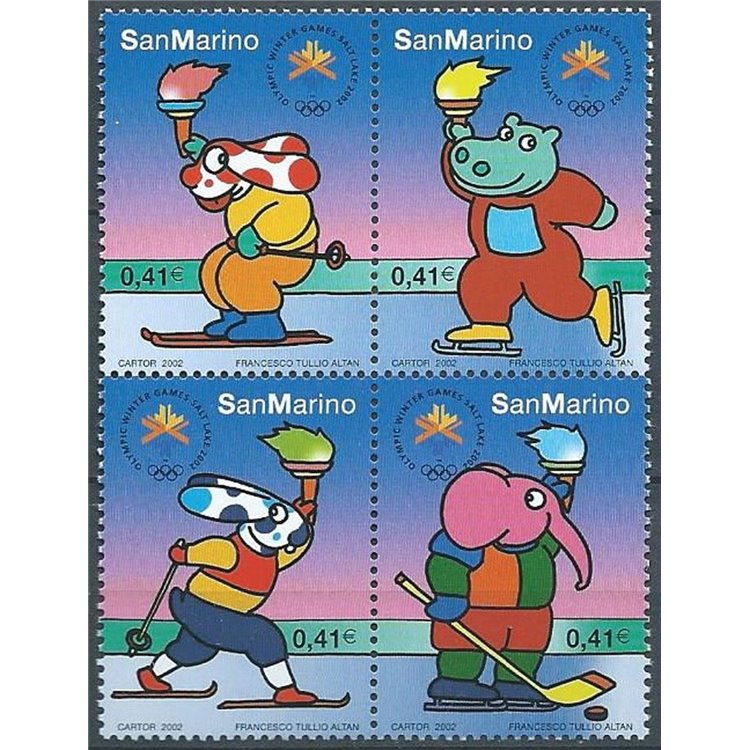SAN MARINO 2002 Winter Olympics 4v MNH**
