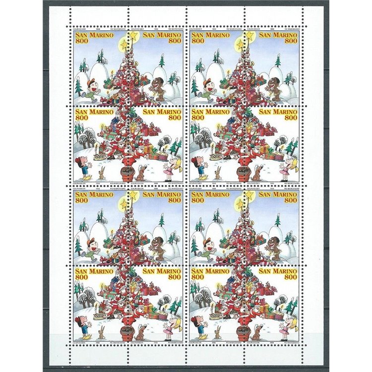 SAN MARINO 1998 Natale MF MNH**