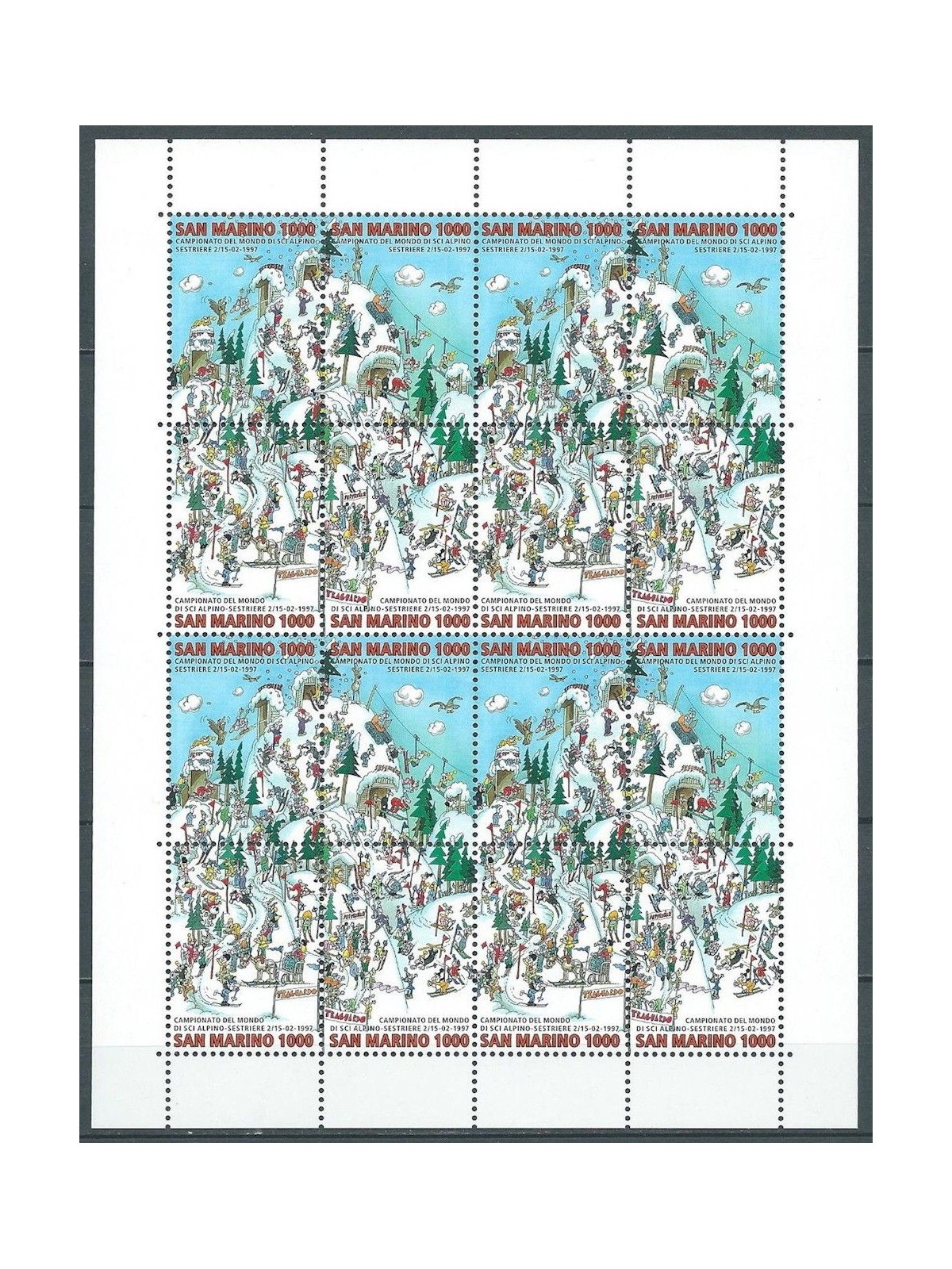 SAN MARINO 1997 Alpine Ski World Championships m/s MNH**
