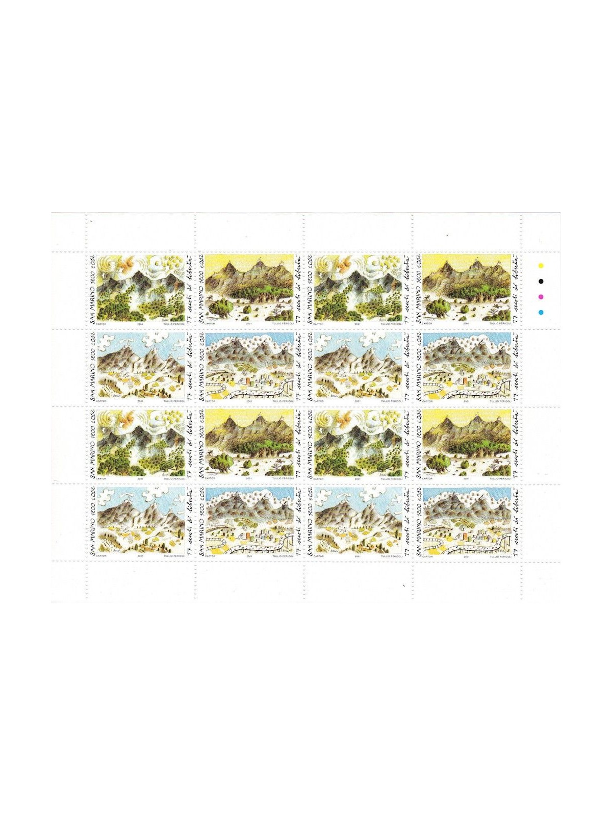 SAN MARINO 2001 Anniversary of the Foundation of m/s MNH**