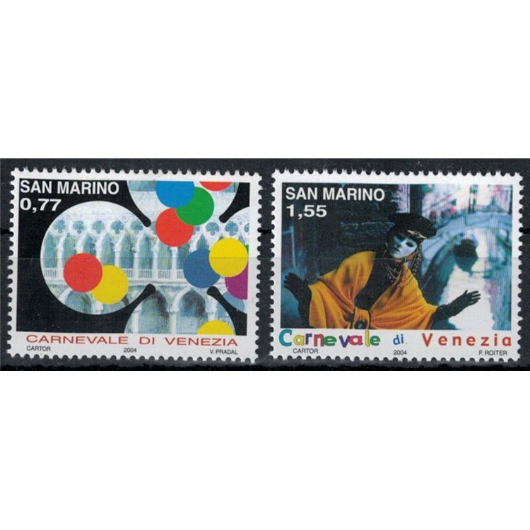 SAN MARINO 2004 Carnevale di Venezia 2v MNH**