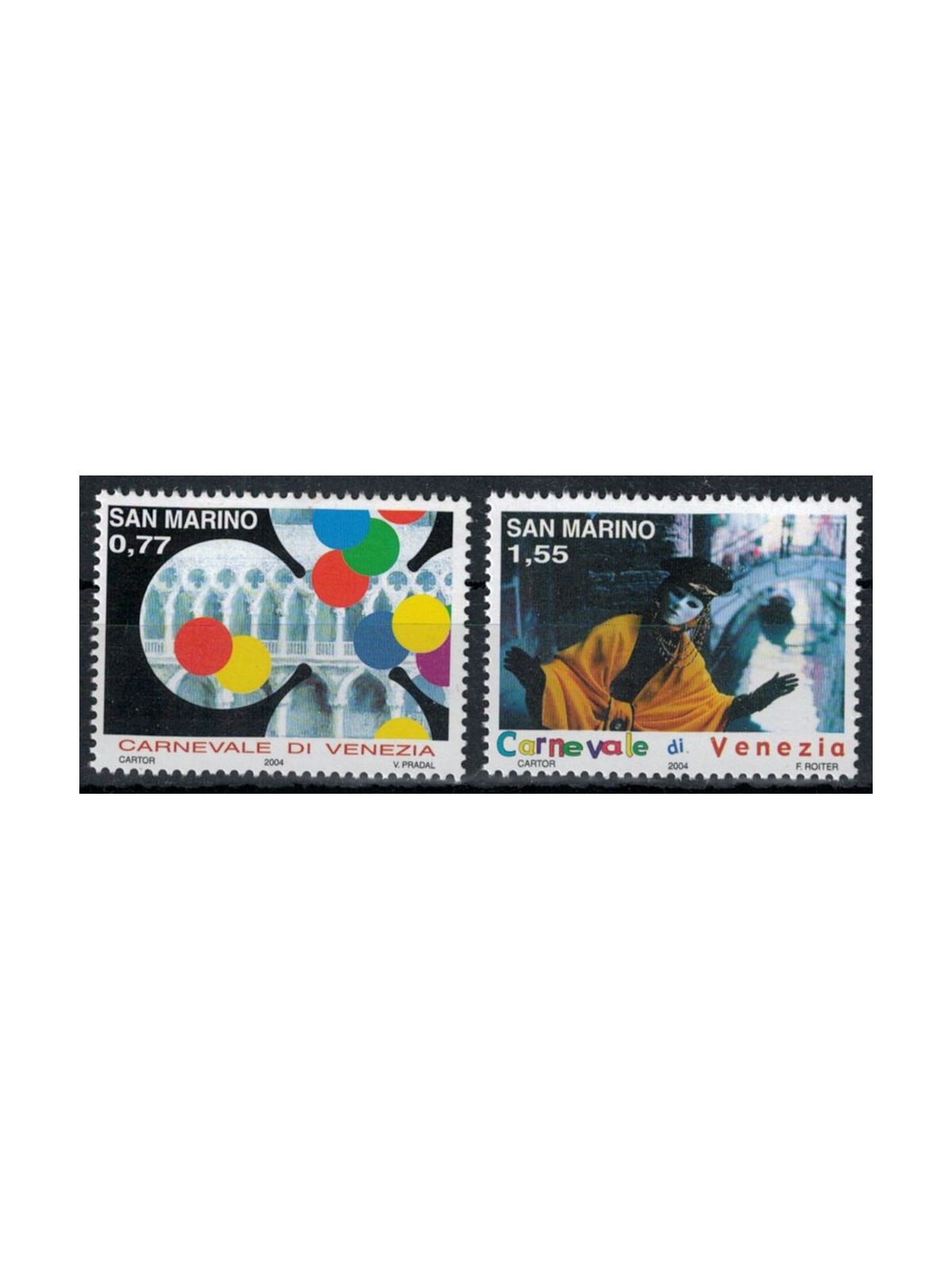 SAN MARINO 2004 Carnevale di Venezia 2v MNH**