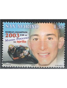SAN MARINO 2004 Manuel Poggiali MNH**