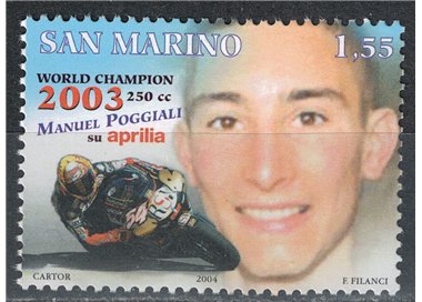 SAN MARINO 2004 Manuel Poggiali MNH**