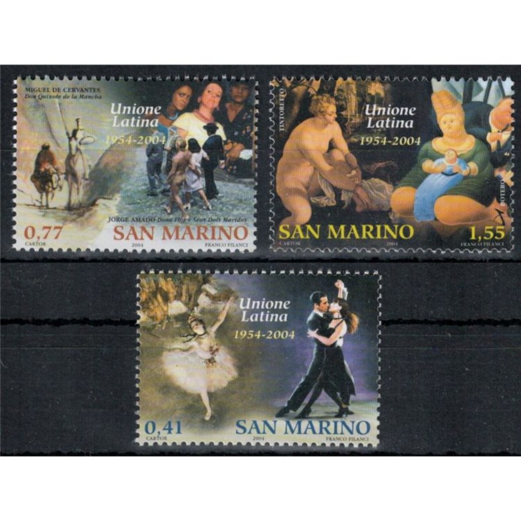 SAN MARINO 2004 Unione Latina 3v MNH**