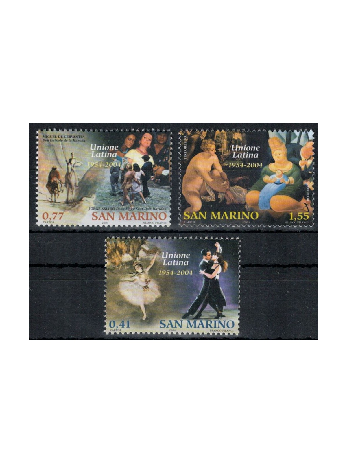 SAN MARINO 2004 Unione Latina 3v MNH**