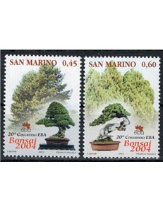 SAN MARINO 2004 EBA Congress, bonsai 2v MNH**